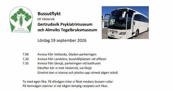 Affisch med bild på en buss
